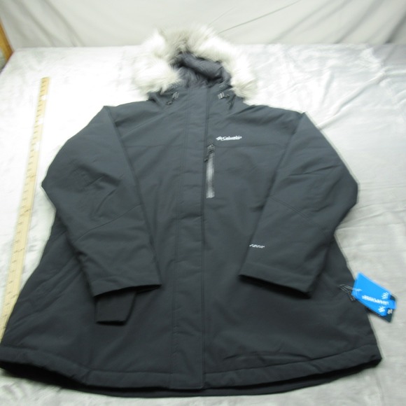 Columbia Jacket Womens 2x Black Ava Alpine II Insulated Omni Heat Waterproof NEW